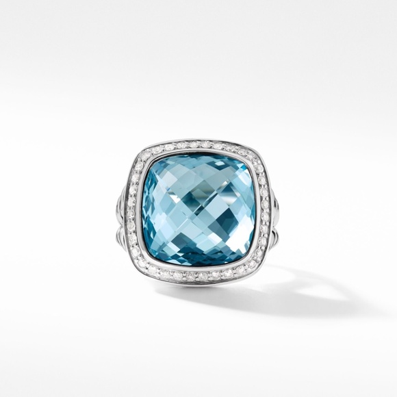 David Yurman The Albion Collection Blue Topaz,13.50 carat weight Pave’ Diamonds. - Picture 2 of 6